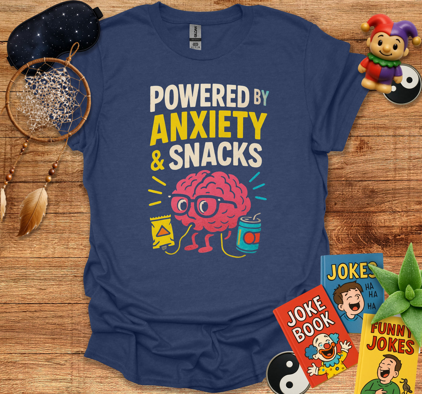 Powered by Anxiety and Snacks shirt product