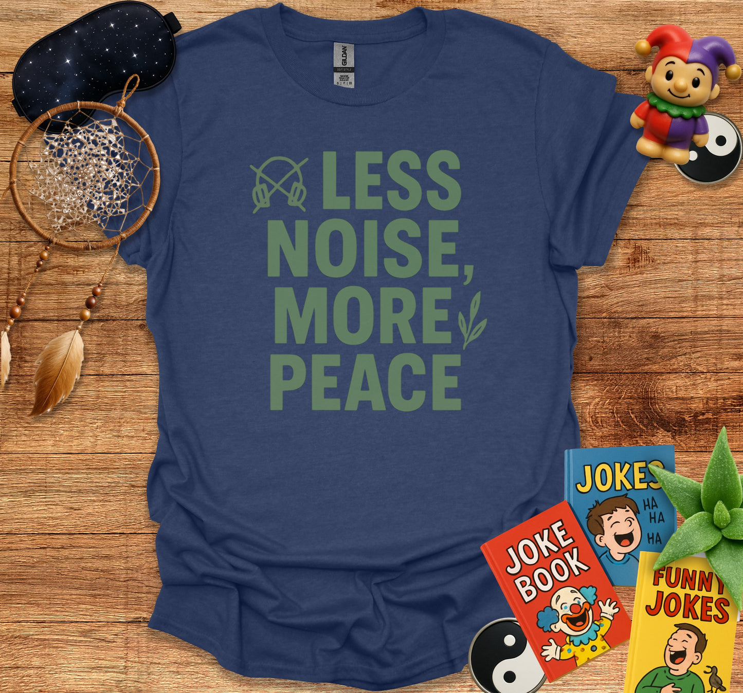 Less Noise More Peace Graphic Tee product