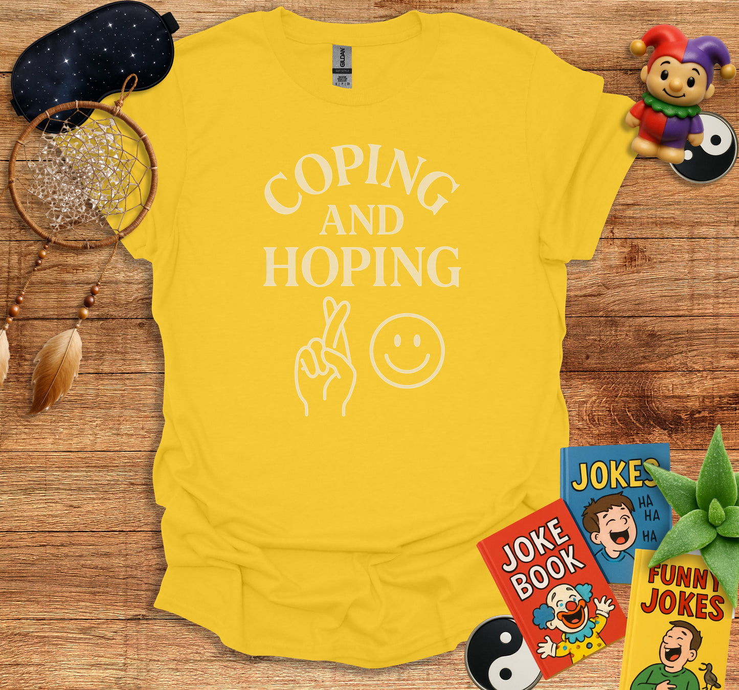 Coping and Hoping Shirt with Fun Joke Books product