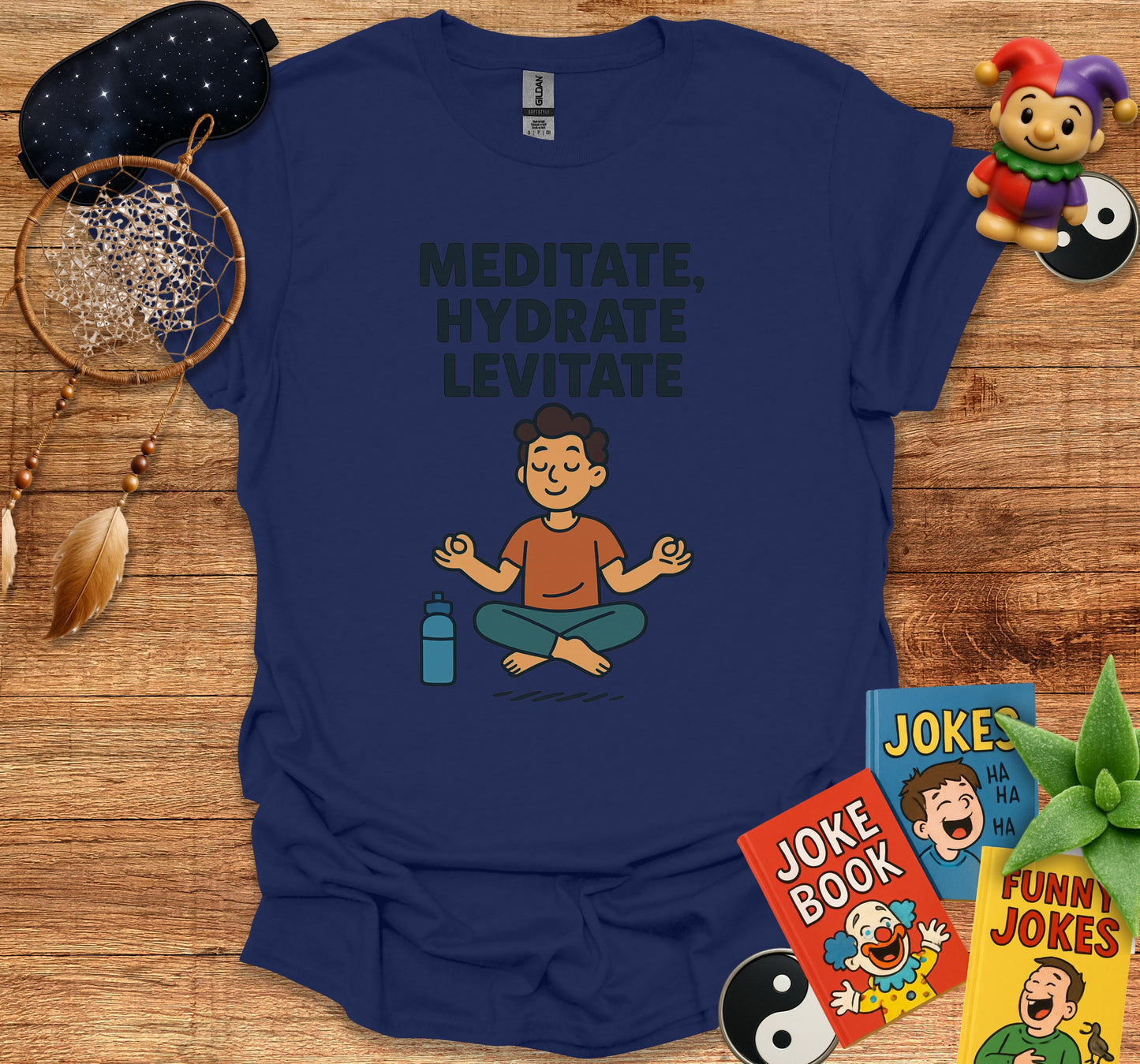 Meditate Hydrate Levitate Graphic T-shirt product type