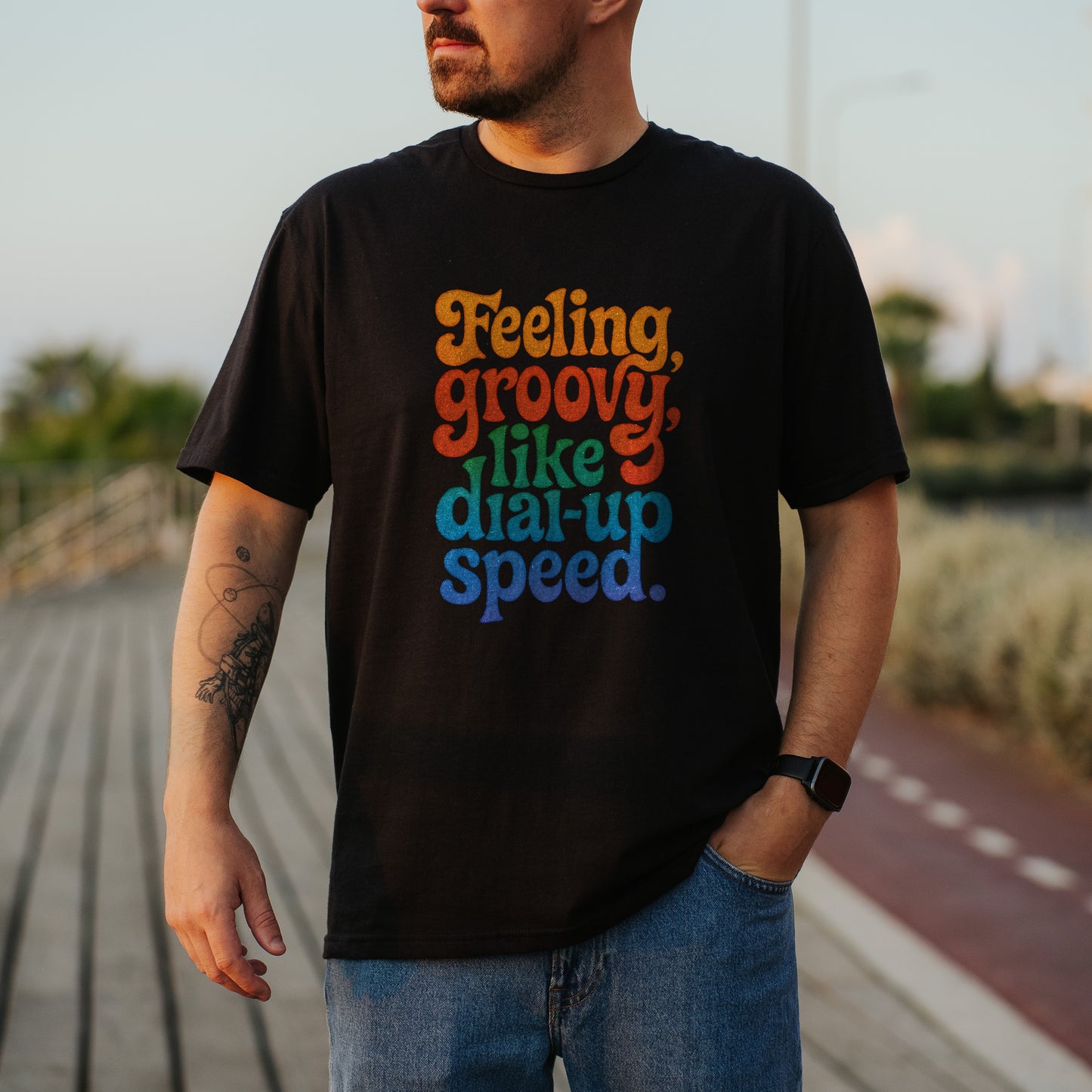 Feeling Groovy Like Dial-Up Speed T-shirt product type