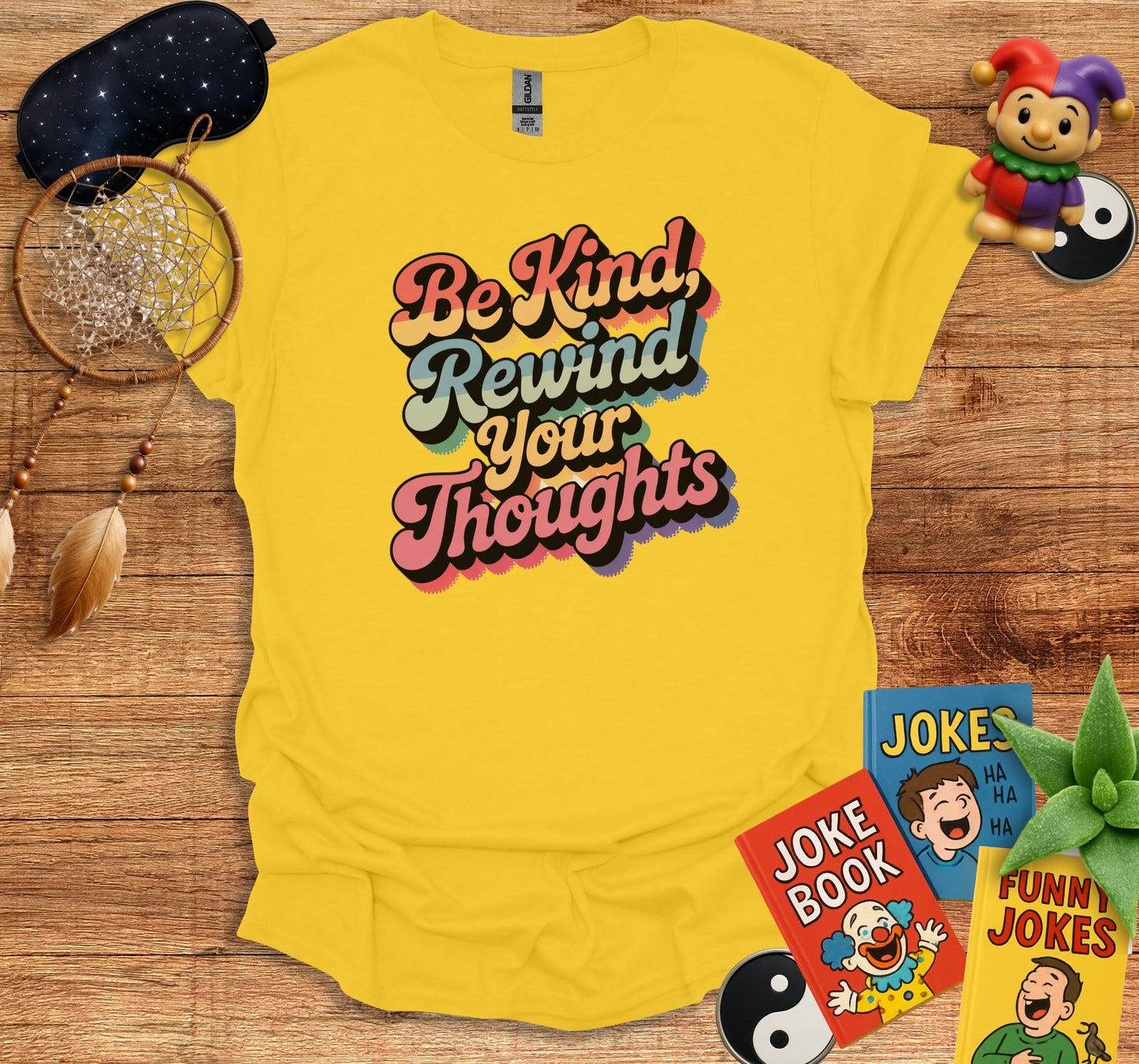 Be Kind Rewind Your Thoughts Graphic T-shirt product type