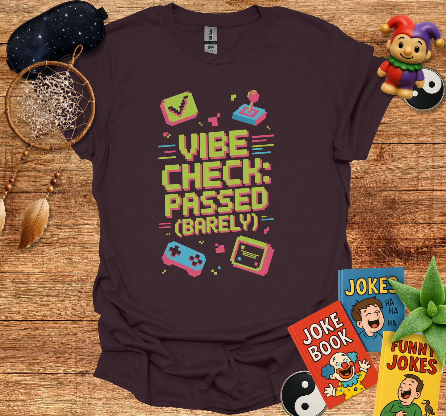 Vibe Check Passed Barely Humorous T-Shirt product