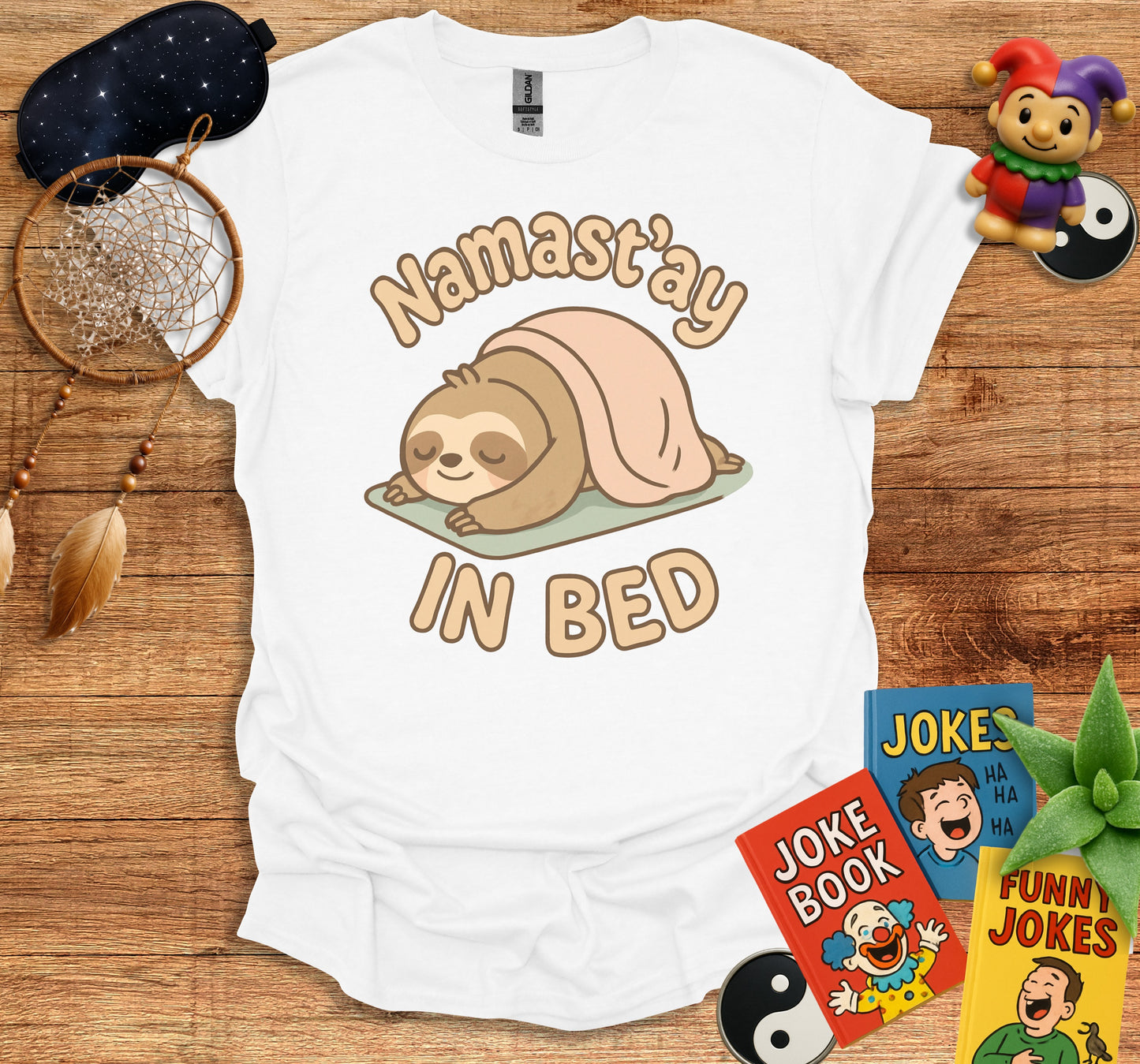 Namast'ay In Bed Sloth Humorous T Shirt product type