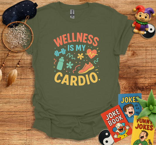 Wellness Is My Cardio Graphic Tee Shirt product type