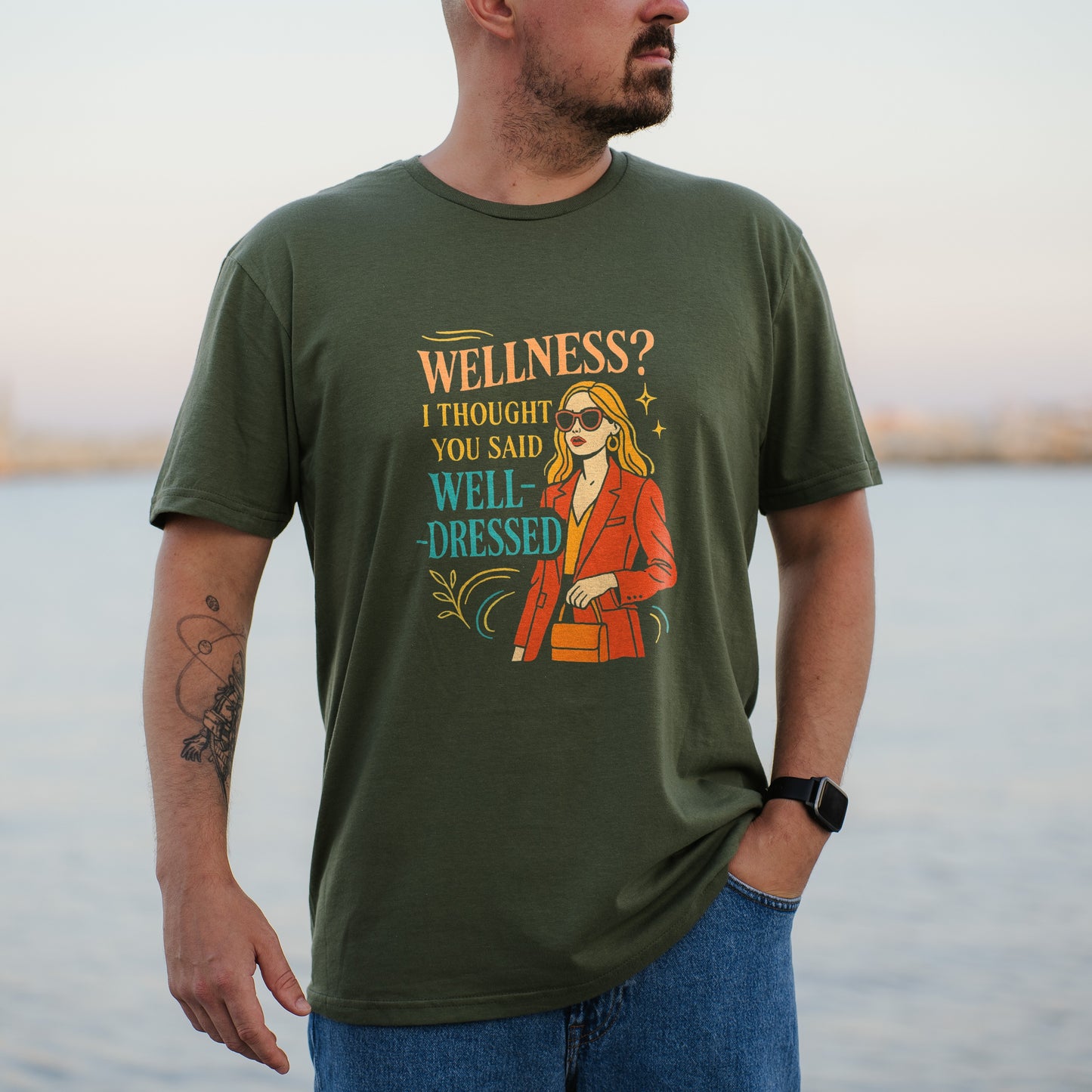 Wellness Well Dressed Graphic Tee Shirt product type