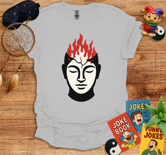 Meditative Flame Design Graphic Novelty T-Shirt product