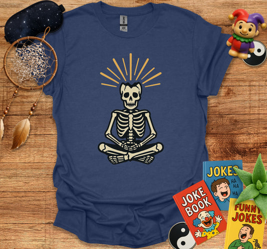 Meditating Skeleton with Radiant Crown T-shirt product type