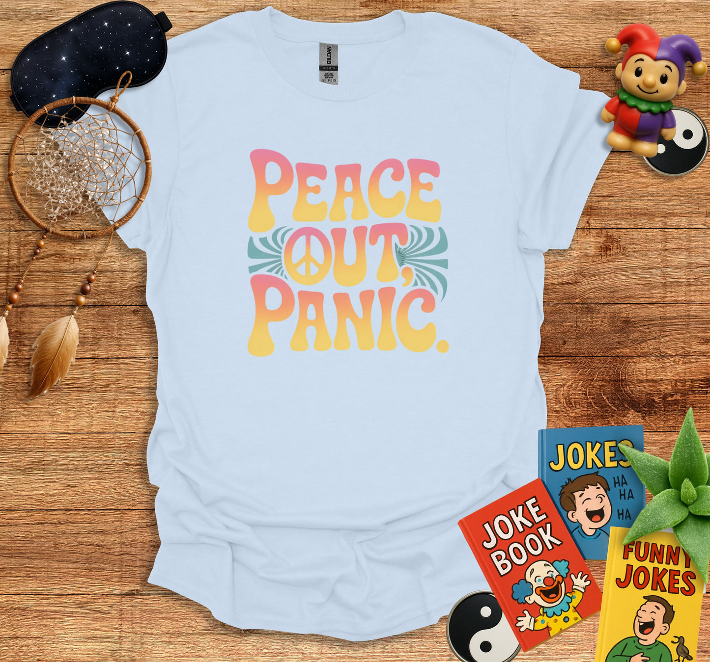 Peace Out Panic Graphic Tee Shirt product type