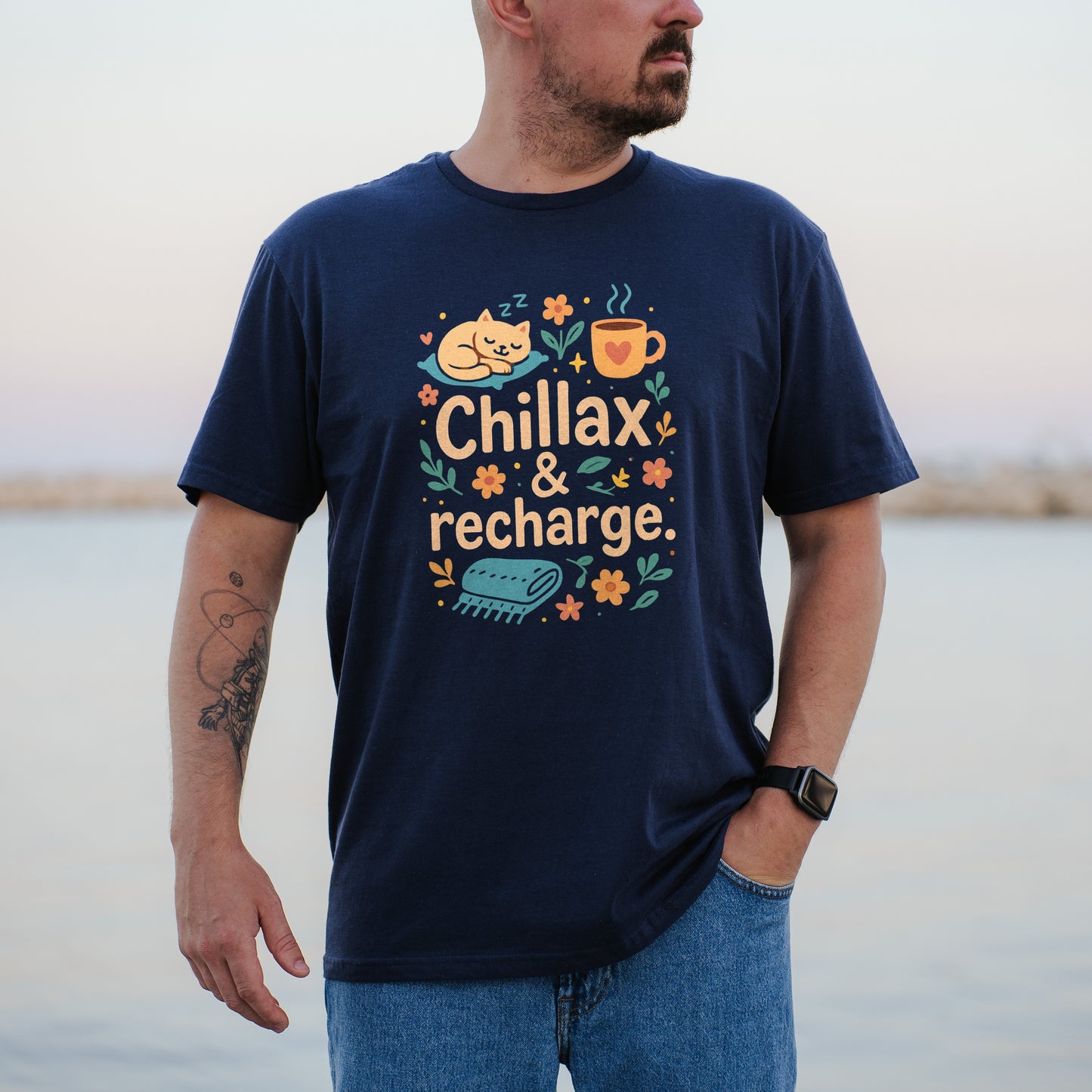 Chillax and Recharge Graphic Tees Casual Wear product type