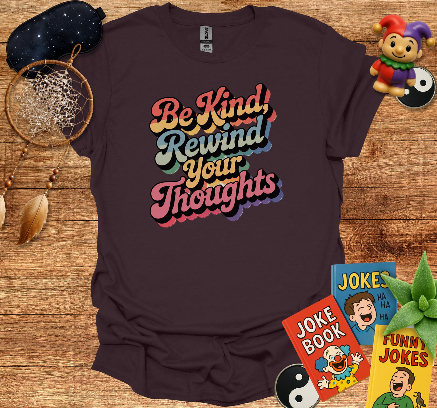 Be Kind Rewind Your Thoughts Graphic T-Shirt product type