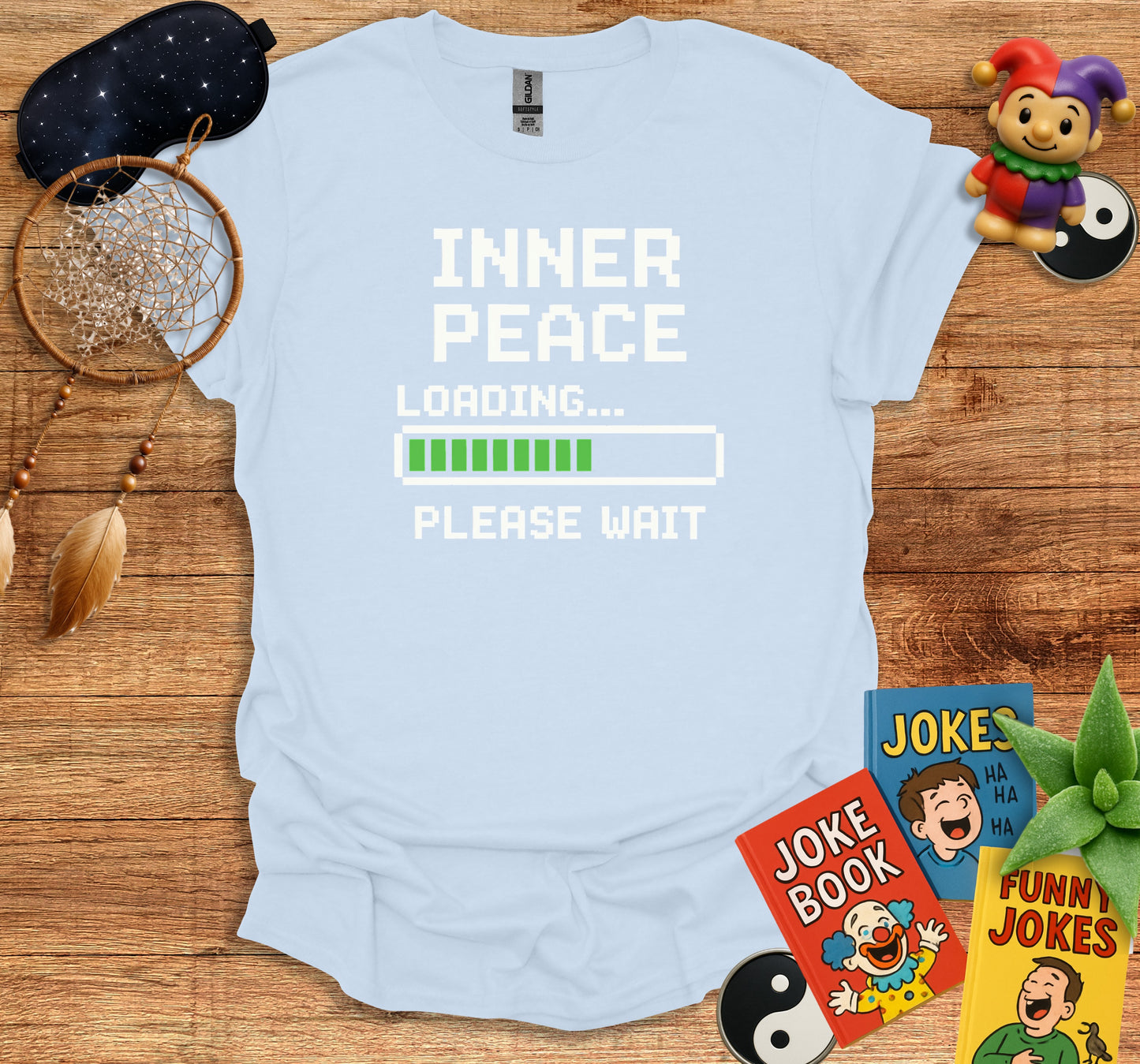Inner Peace Loading Please Wait Graphic Tee product