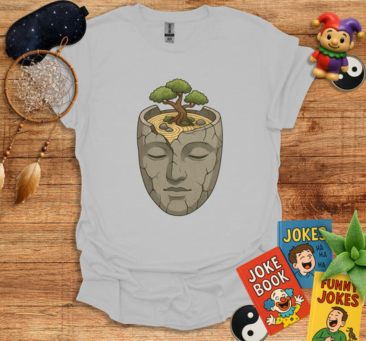 Bonsai Tree Growing Out Of Stone Face T-shirt product type