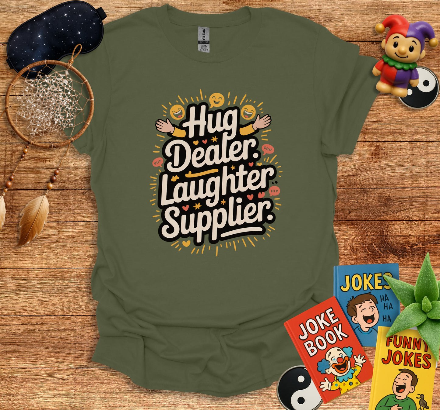 Hug Dealer Laughter Supplier Graphic Novelty T-Shirt product