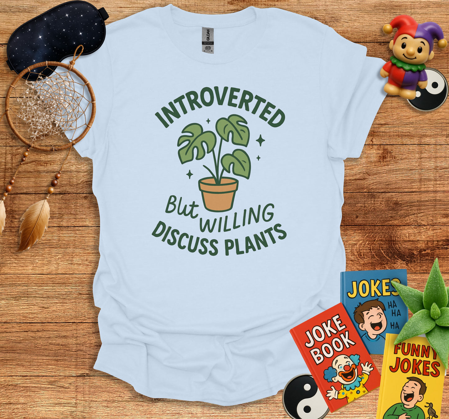 Introverted Willing Discuss Plants Graphic Tee product