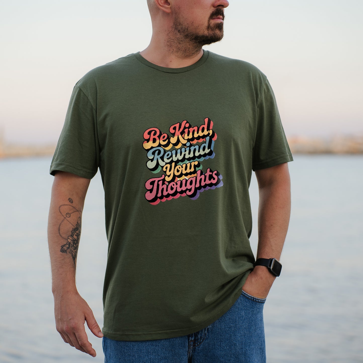 Be Kind Rewind Your Thoughts Graphic T-shirt product type