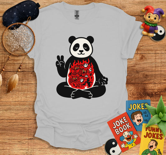 Peaceful Panda with Dragon Graphic T-shirt product type