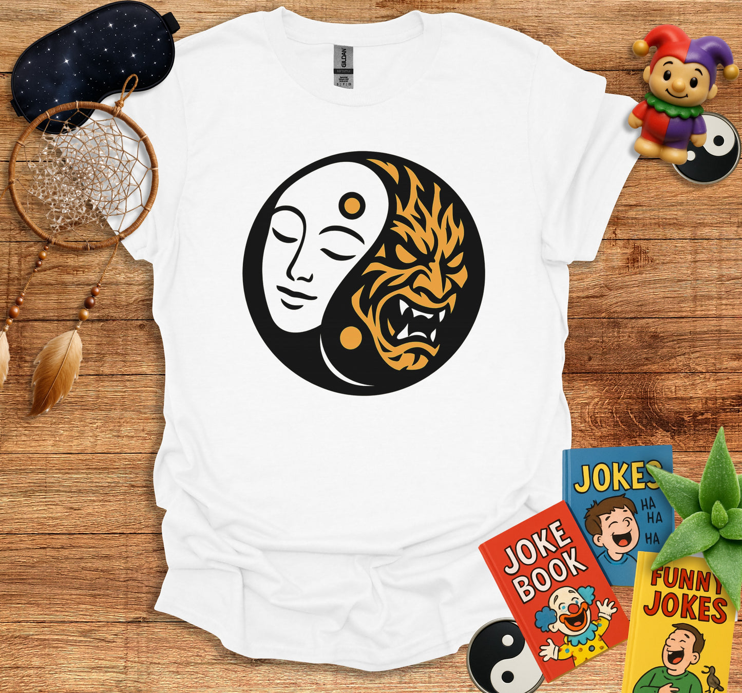 Unique Dual Face Design Graphic Tee product type