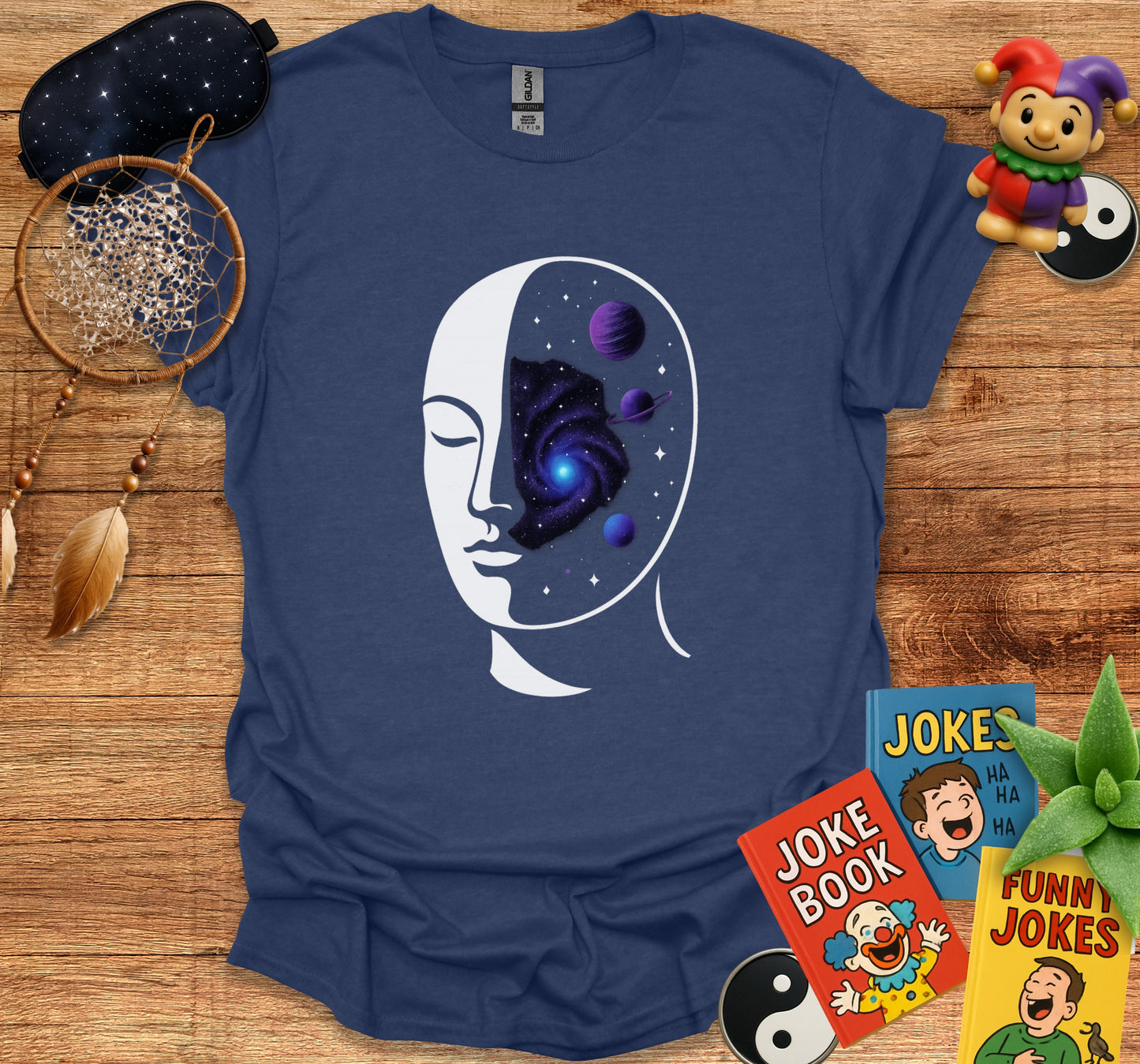 Cosmic Space Face Astronaut Design T-shirt product