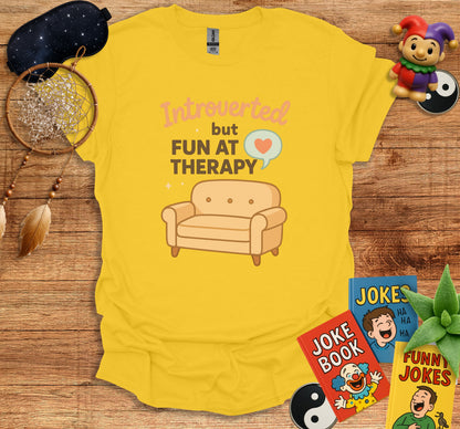 Introverted But Fun At Therapy Comfortable Clothing product