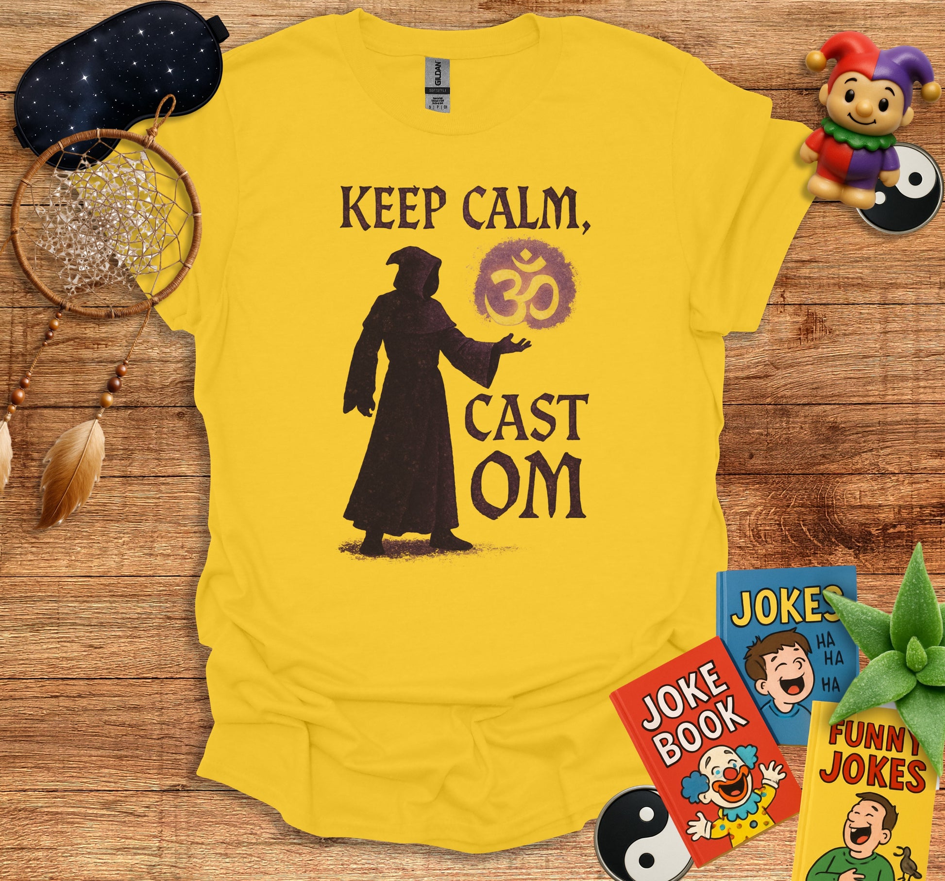 Keep Calm Cast Om Design T-Shirt Product
