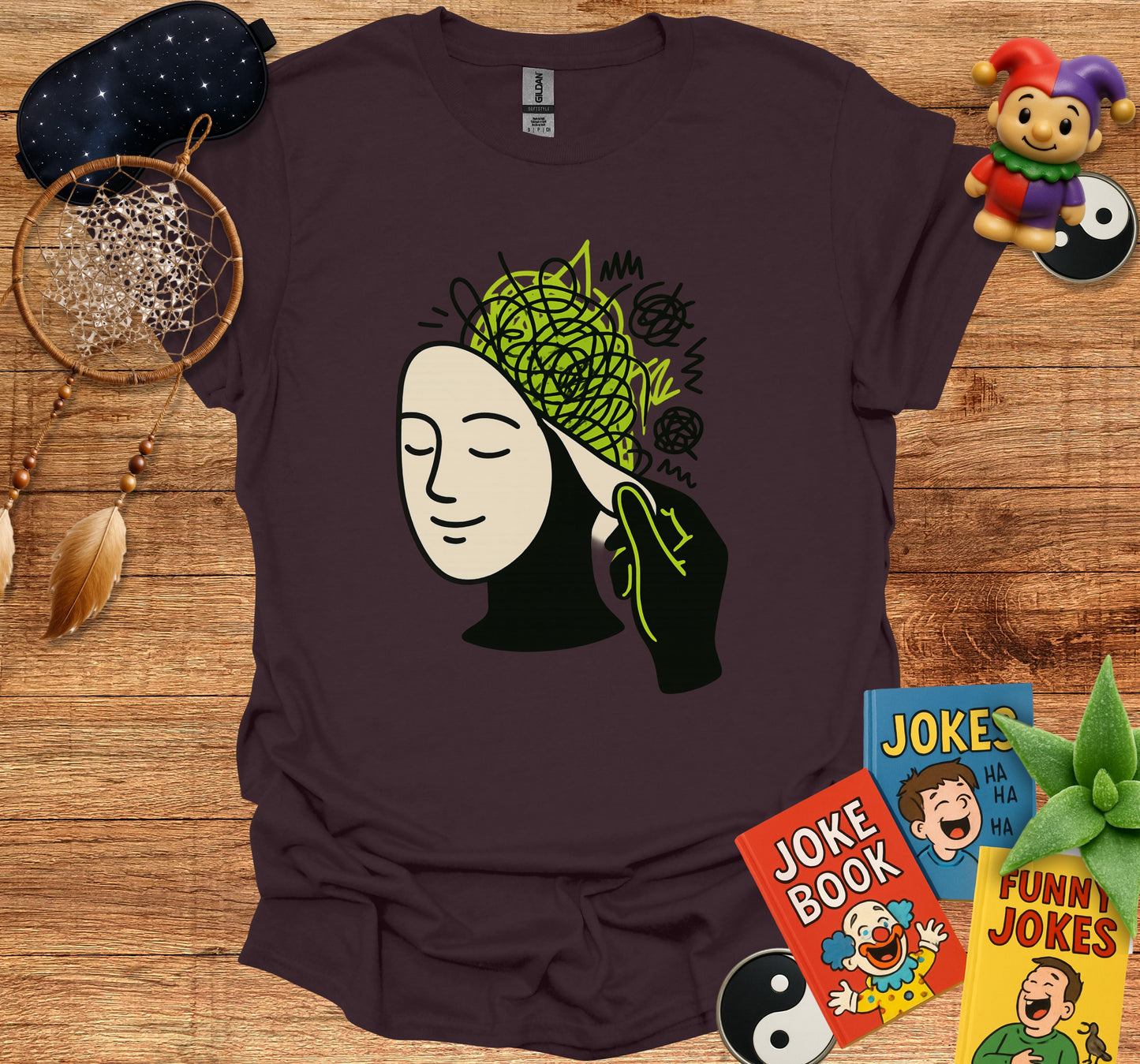 Unraveling Mind Hand Drawn Art Design Shirt product type