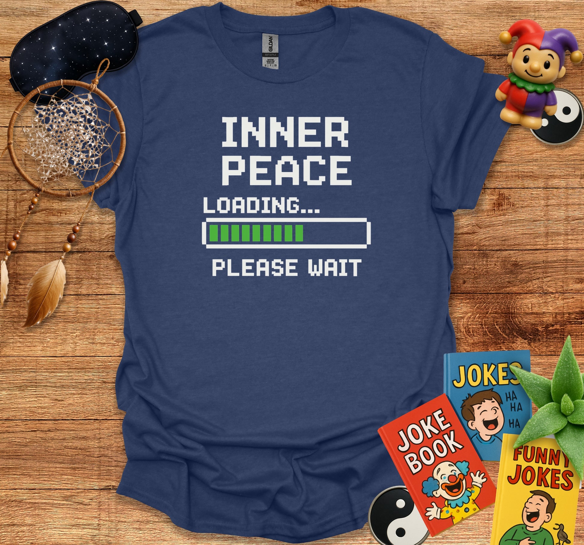Inner Peace Loading Please Wait Graphic Tee product