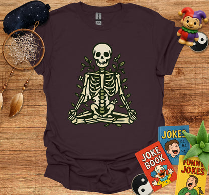 Meditating Skeleton Graphic T-Shirt product type