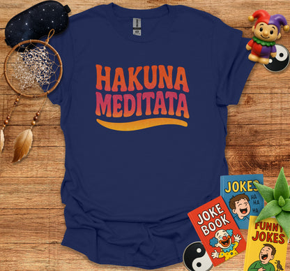 Hakuna Meditata T-Shirt in Bold Retro Font product type