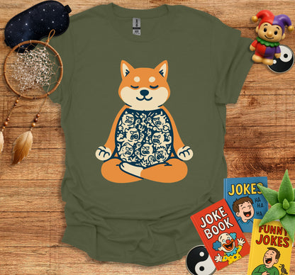 Meditating Shiba Inu Graphic Tee product type