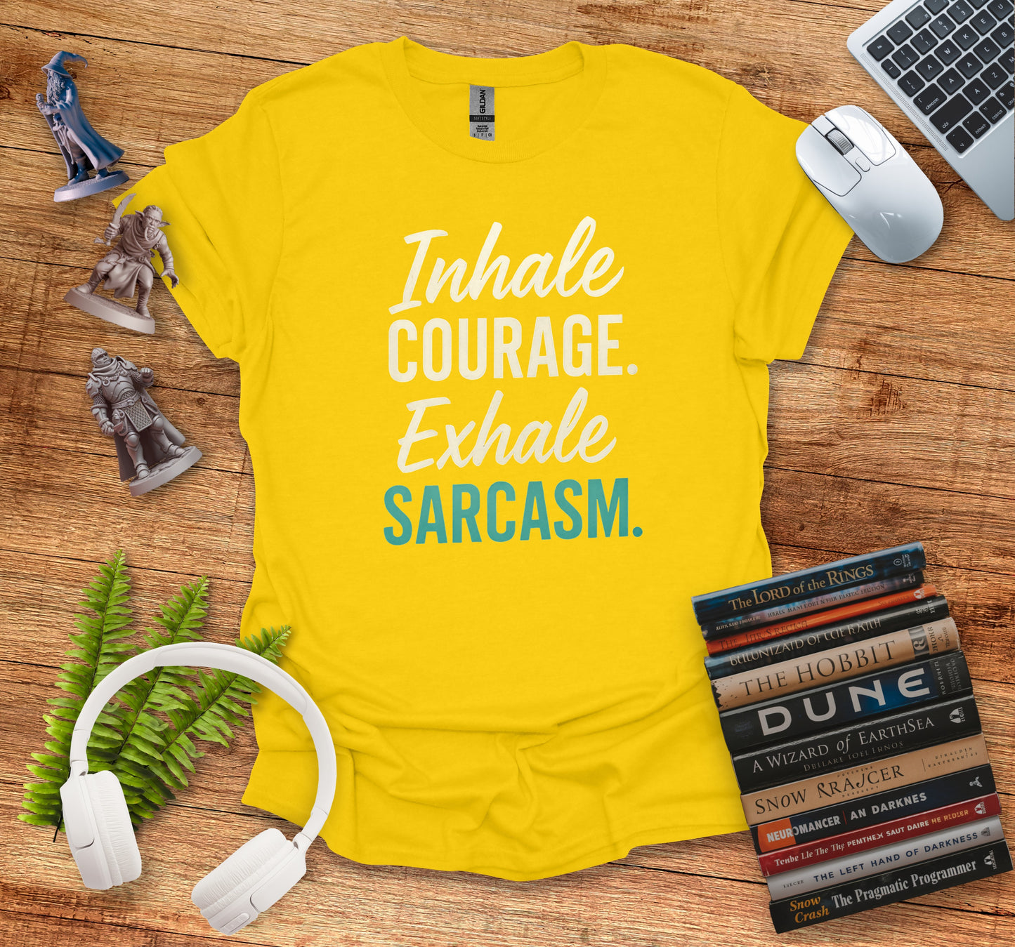 Inhale Courage Exhale Sarcasm Graphic T-Shirt product type