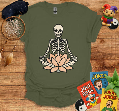 Meditating Skeleton Graphic T-Shirt product type