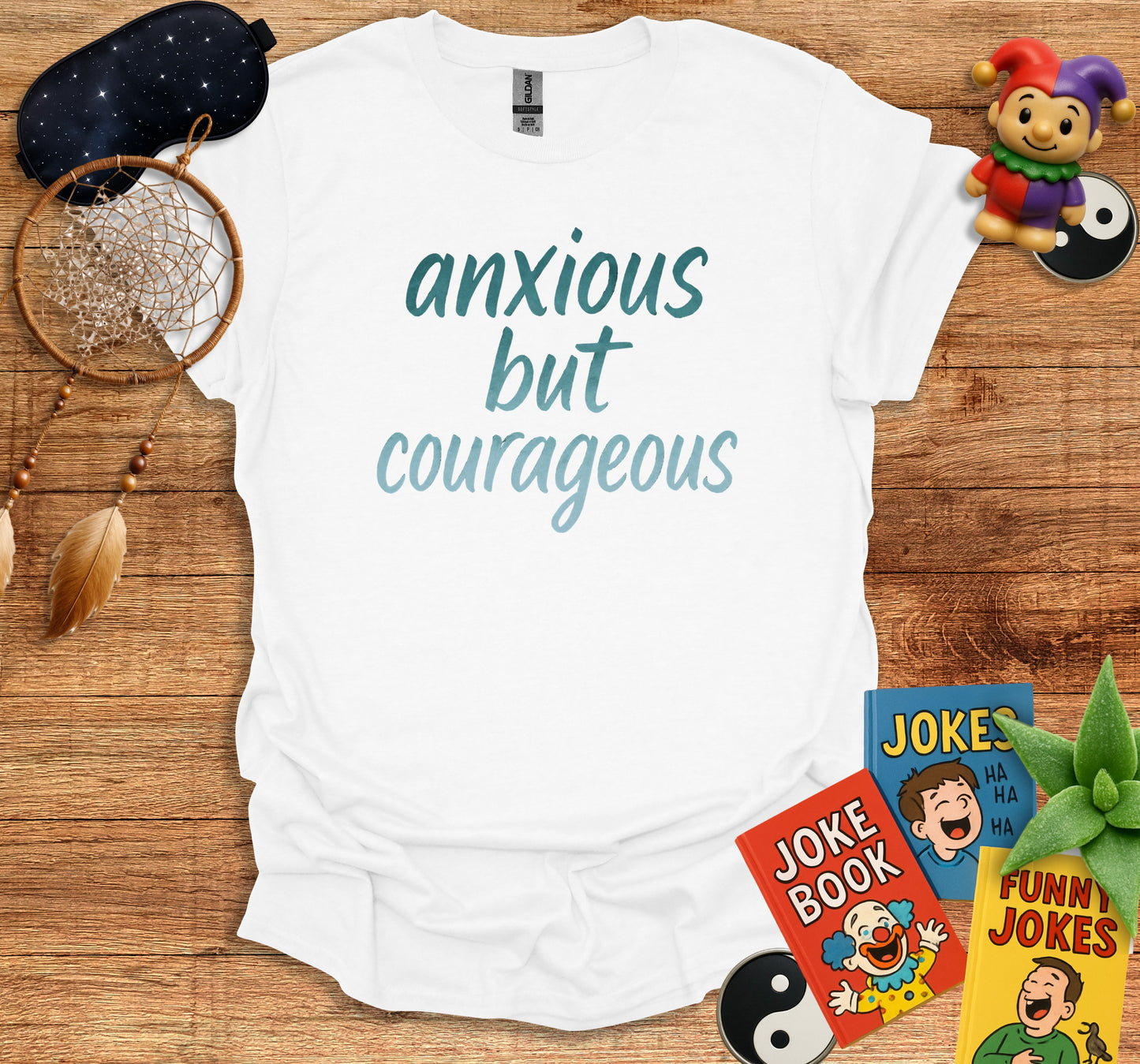 Anxious But Courageous Printed Shirt product type