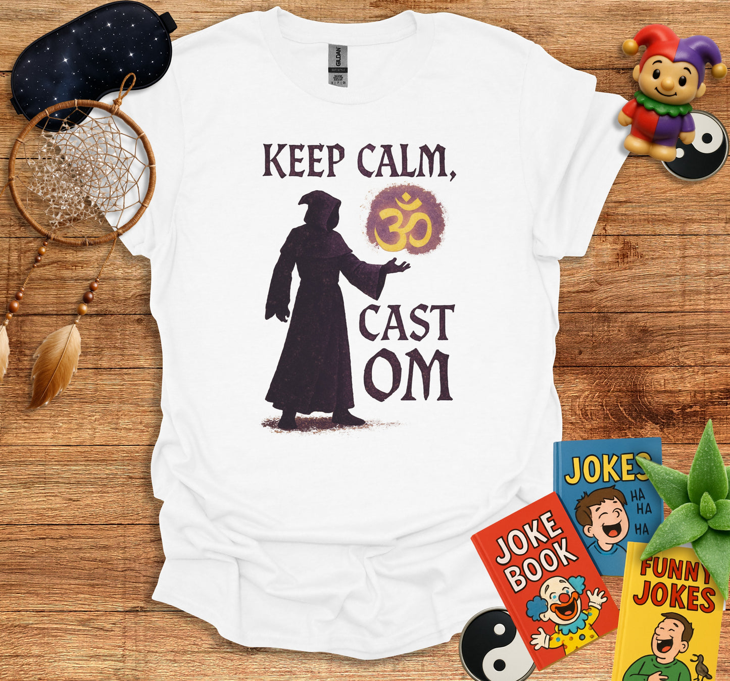 Keep Calm Cast Om Printed T-shirt product