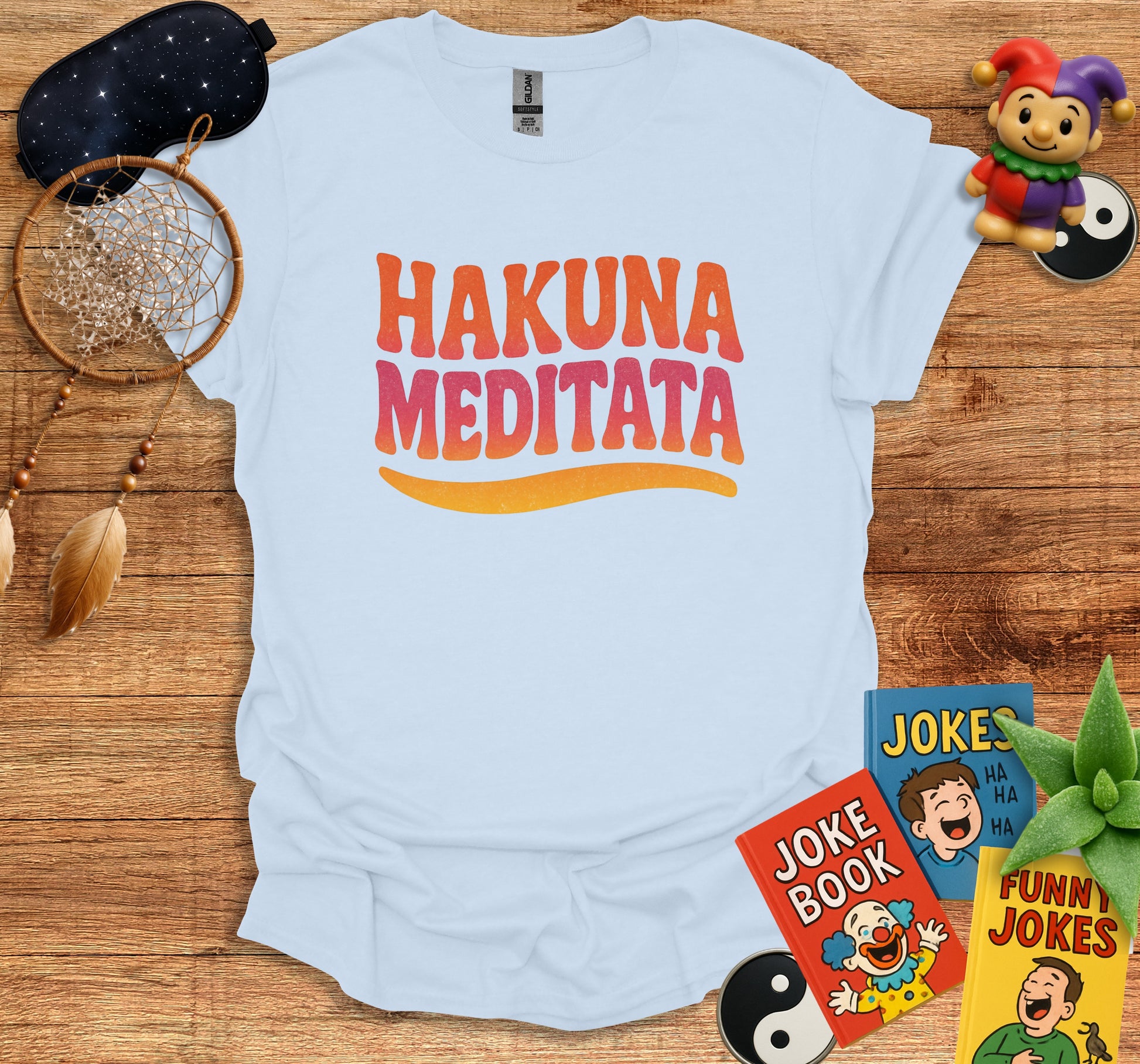 Hakuna Meditata Casual Graphic Tee Shirt product type