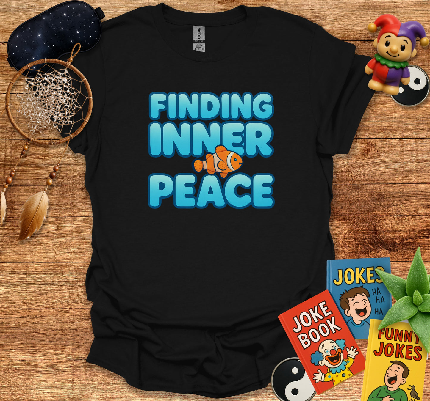 Finding Inner Peace Funny Clownfish Themed Shirt product