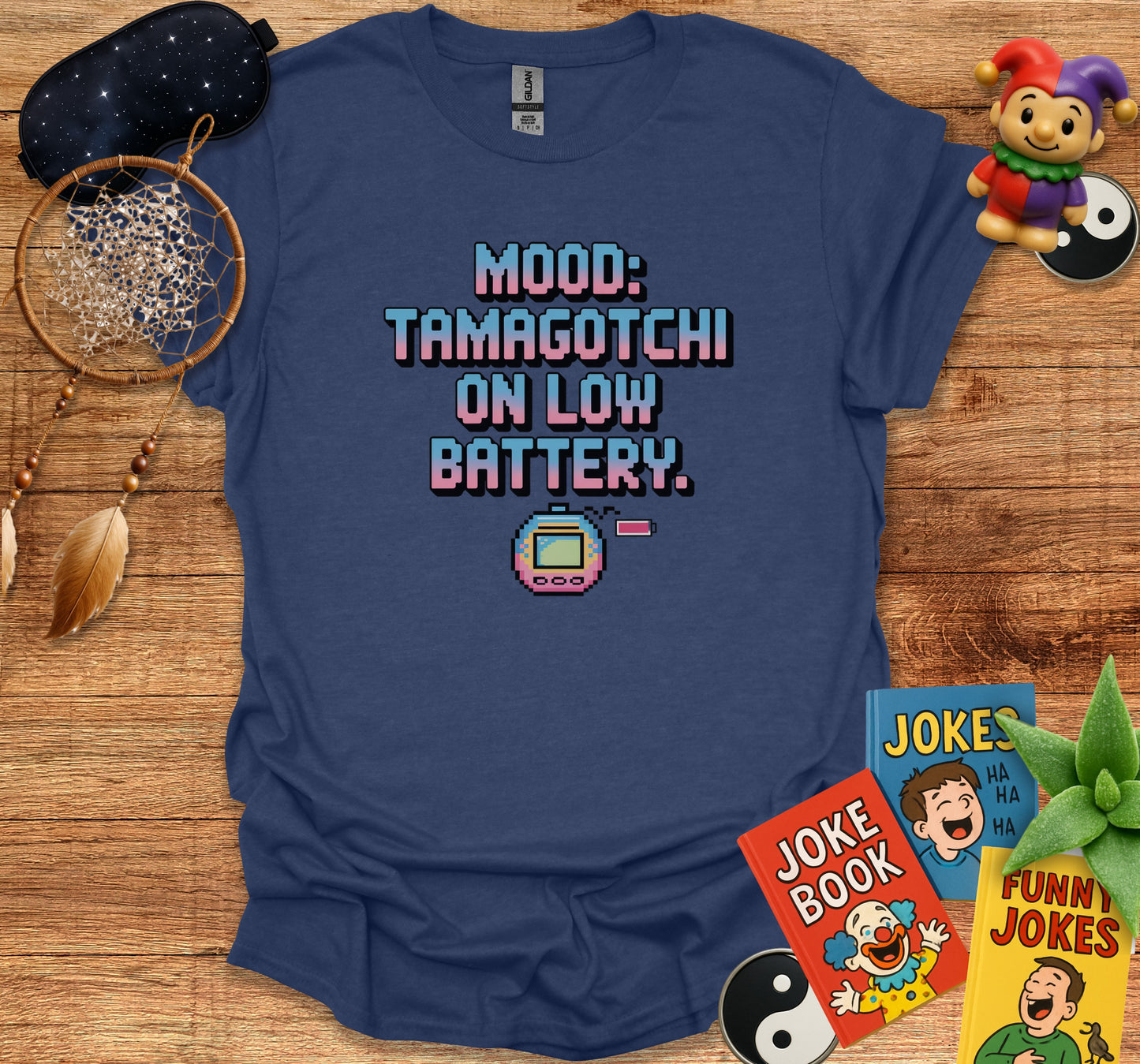 Mood Tamagotchi On Low Battery Graphic Shirt product type