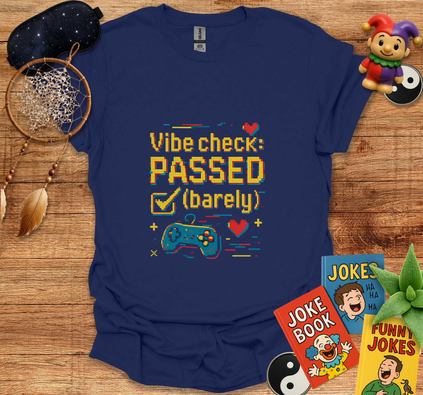 Vibe Check Passed Barely Graphic Tee Shirt product