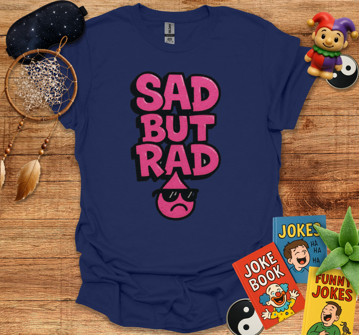 Sad But Rad Graphic Tee Shirt product type