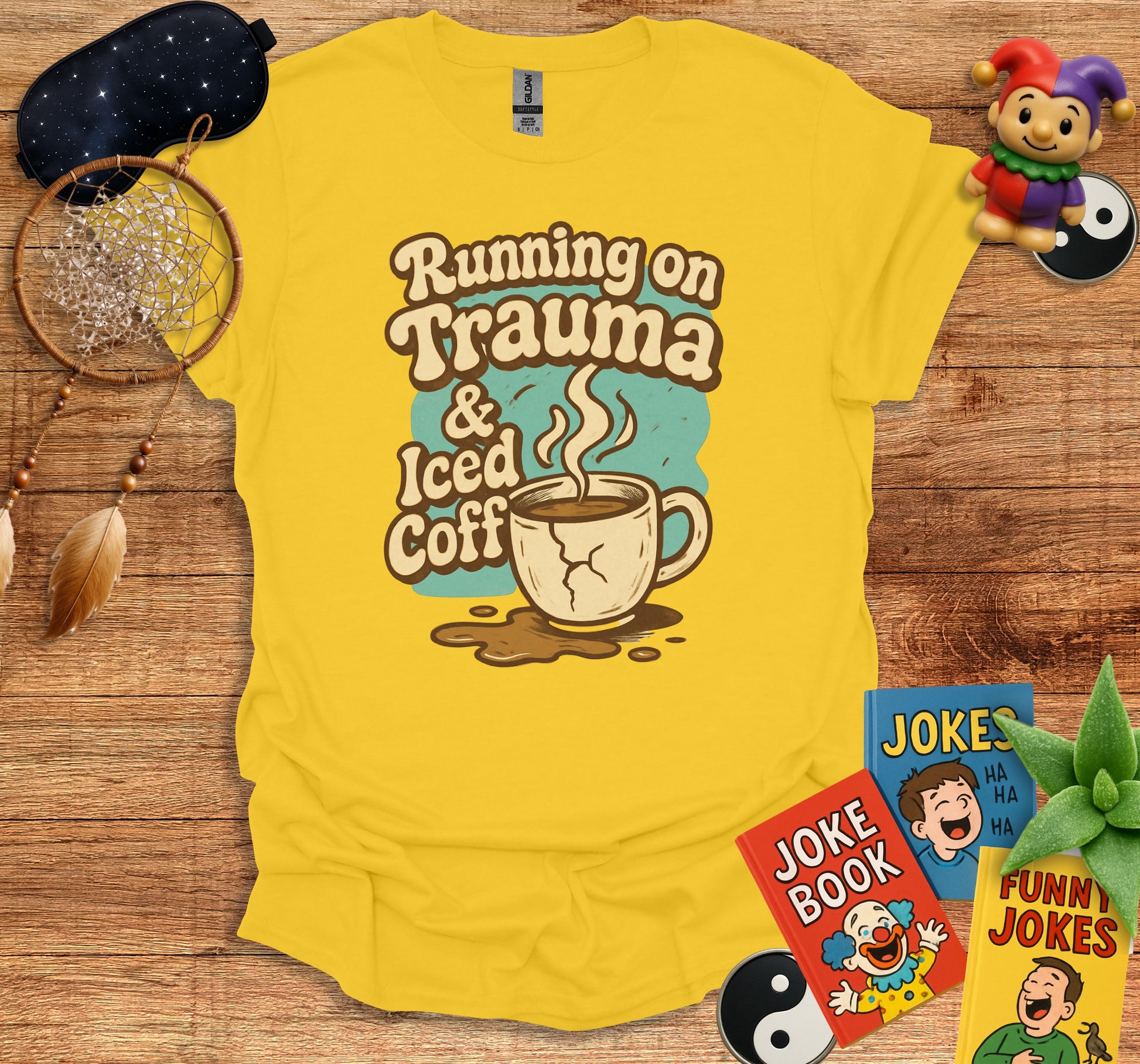 Running on Trauma & Iced Coff T-Shirt product type