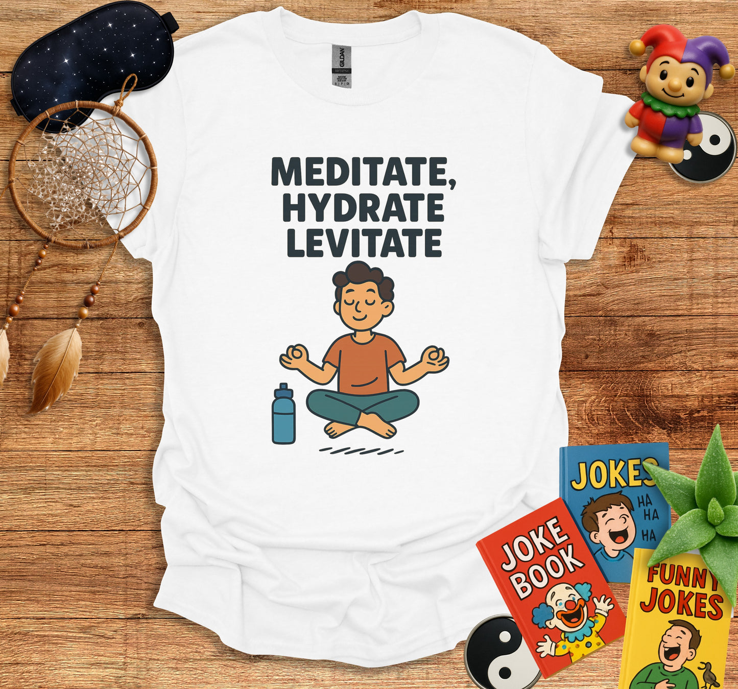 Meditate Hydrate Levitate T-Shirt product type