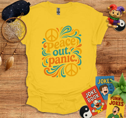 Peace Out Panic Graphic Tee Shirt product type