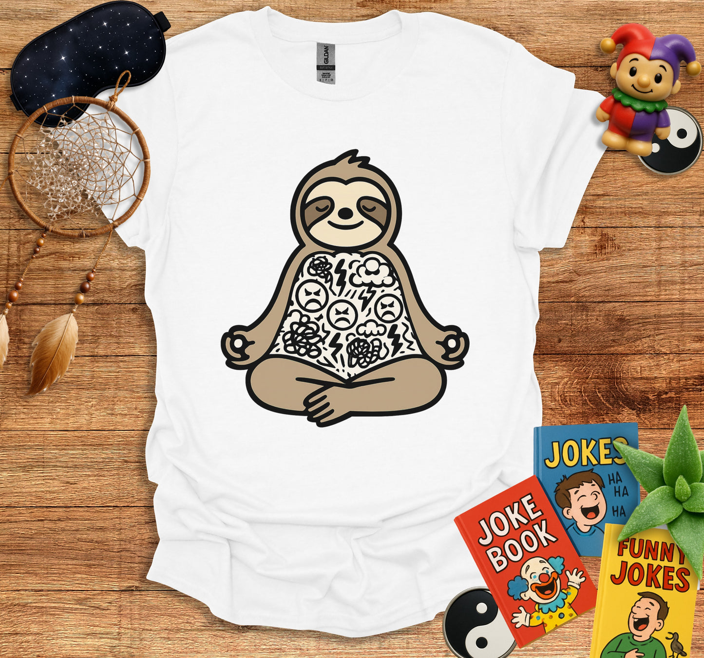 Meditating Sloth Graphic Men's Novelty T-Shirt product