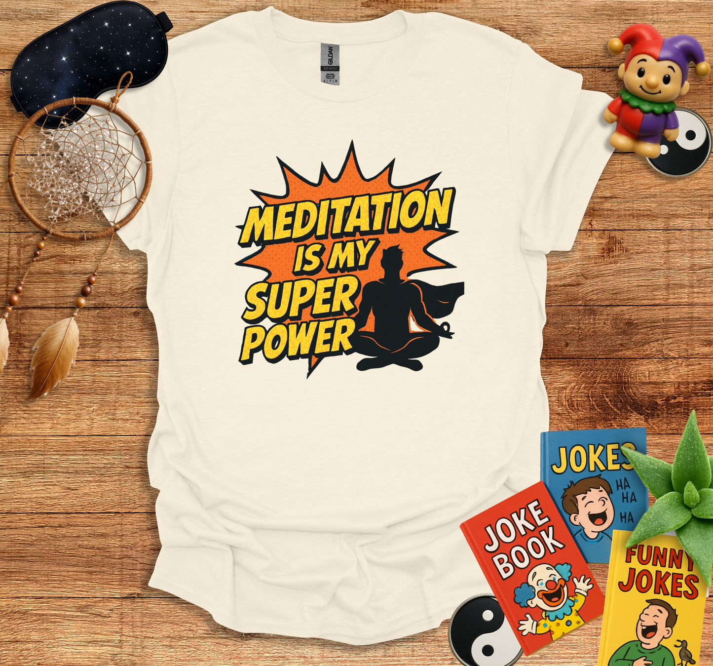 Meditation Is My Super Power Graphic T-shirt product type