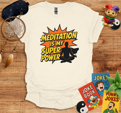 Meditation Is My Super Power Graphic T-shirt product type