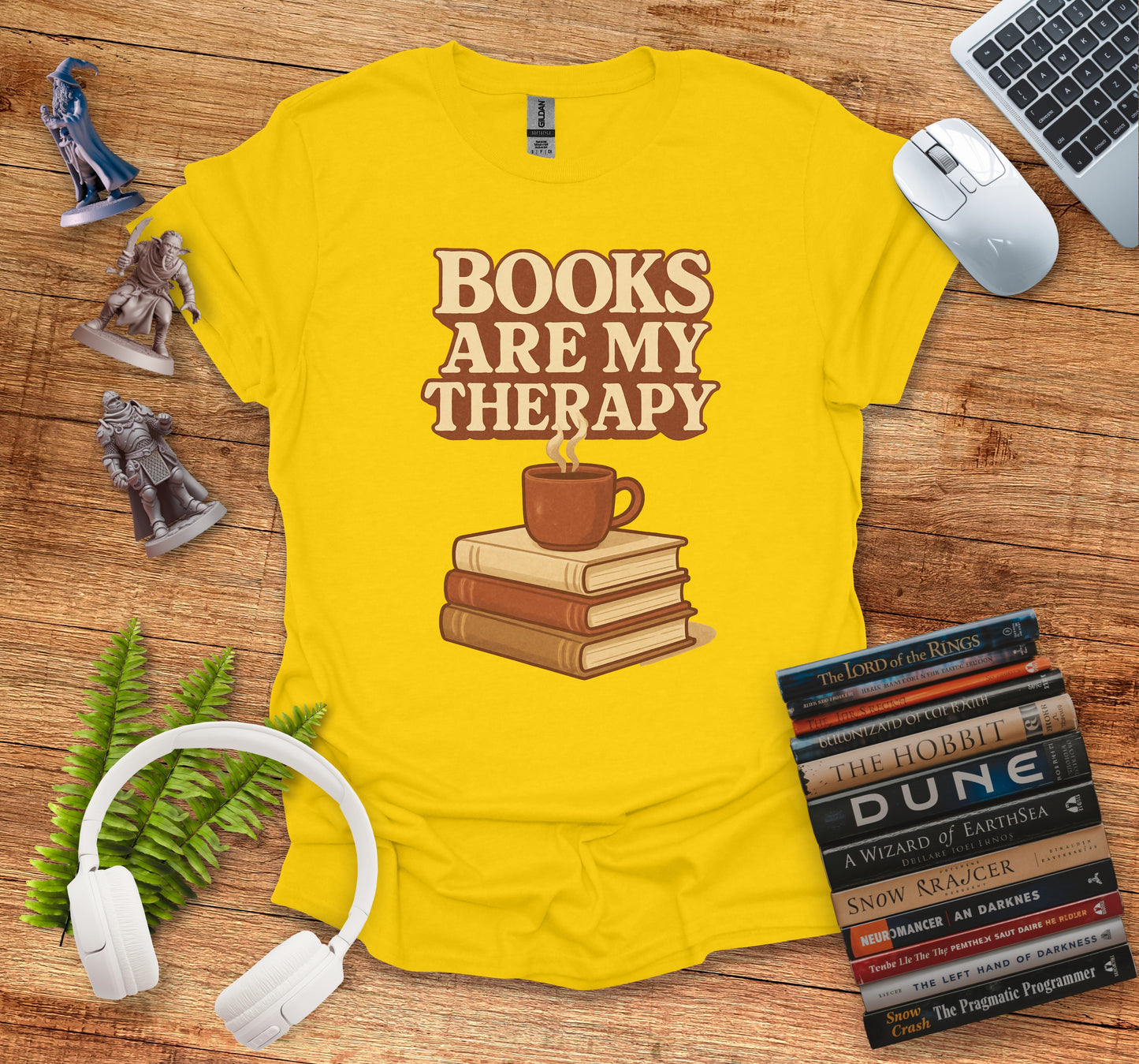 Books Are My Therapy Graphic Tee product