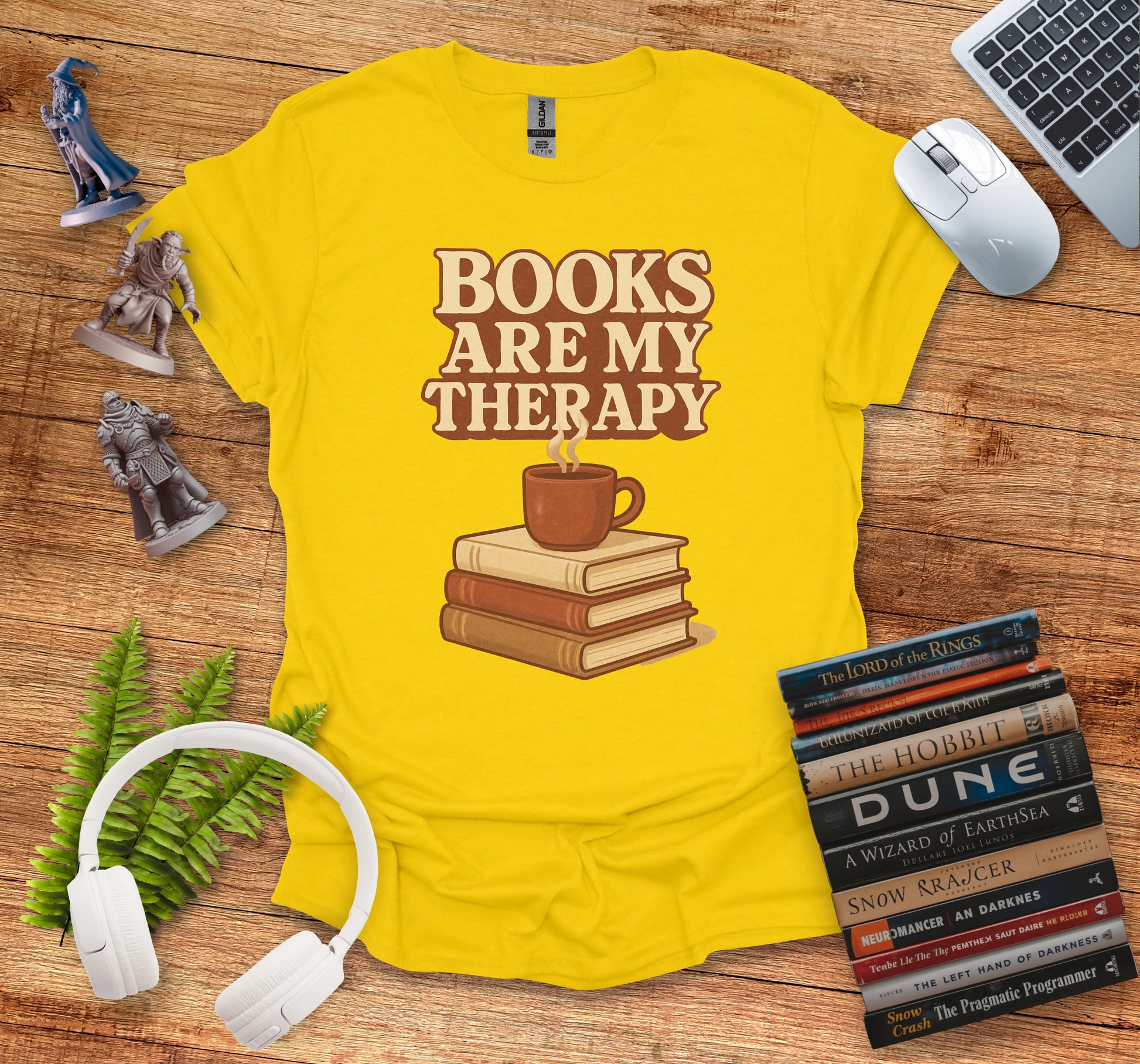 Books Are My Therapy Graphic Tee product