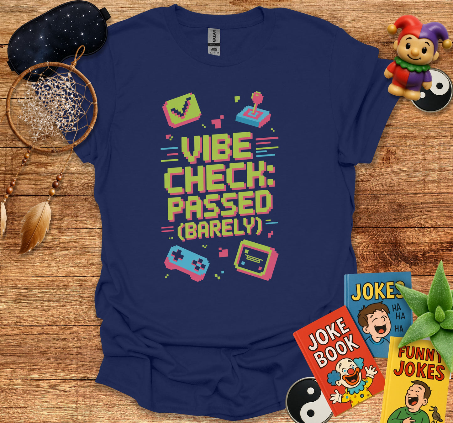 Vibe Check Passed Barely Graphic T-Shirt product