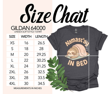 Namast'ay In Bed Sloth Unisex Softstyle T-shirt product