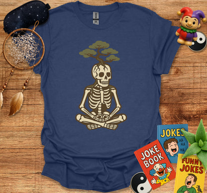 Meditating Skeleton With Tree Creative Shirt product type
